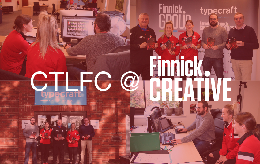 Cheltenham Town Ladies Football Club Visit Finnick Creative!